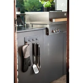 Wenko Topfhandschuhe Ada 2er-Set Silikon-Handflächen Schwarz