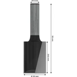 Bosch Nutfräser 20 mm L 25 mm 1 Stück