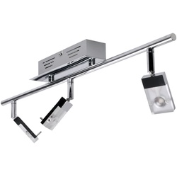 LED Decken Leuchte chrom Wohn Zimmer Beleuchtung Spot Strahler Lampe verstellbar Brilliant G16416/15