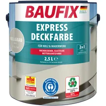 baufix Express Deckfarbe Hellgrau matt 2,5 l