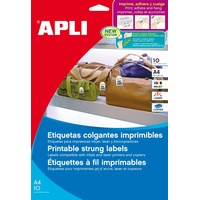 APLI agipa Produktanh‰nger mit Schn ̧ren, weiB, 36 x