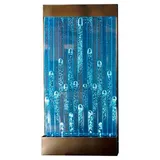 Xlmoebel Zimmerbrunnen Zeitgemäße Raumtrennwand mit LED-beleuchteten Wasserwänden und -säulen, (Water Wall), Hergestellt in Europa weiß