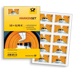 10 Stück Deutsche Post 0,95€ Briefmarken "Marienplatz München" Selbstklebend
