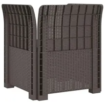 vidaXL 1-Sitzer Sessel 1 x 1 x 1 cm grau