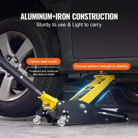 Vevor Wagenheber Aluminium 2 t gelb