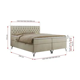 MKS Grimaldi 180 x 200 cm H4 Beige