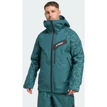 adidas Terrex Herren Techrock Hybrid Primeknit Climaproof Jacke (Größe M, gruen)