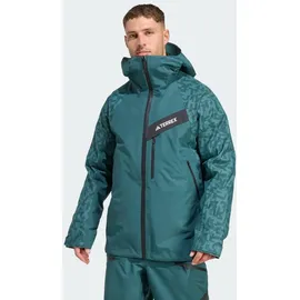adidas Terrex Herren Techrock Hybrid Primeknit Climaproof Jacke (Größe M, gruen)