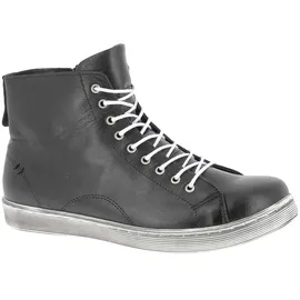 Andrea Conti Damen High Top Sneaker Schnürer Leder dynamisch 0341500, Schwarz 39