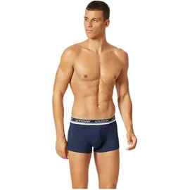 SCHIESSER Boxershorts unifarben blau M 3er Pack