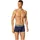 SCHIESSER Boxershorts unifarben blau M 3er Pack