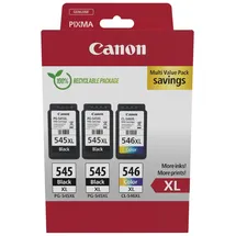 Canon PG-545XL 2 x schwarz + CL-546XL CMY