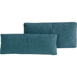 Sofakissen PLACES OF STYLE "Bloomfield", blau (tepestry), B:75cm T:20cm, 100% Polyester, Polsterauflagen, Sofa-Zubehör, Kissenset: bestehen aus einem Vorlagekissen und einem Nierenkissen