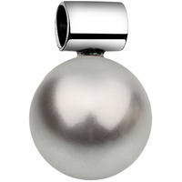 Nenalina Basic synthetische Perle 925 Silber (Farbe: Grau)
