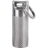 Opret Titan Metall Pillendose Klein mit Schlüsselanhänger-Wasserdicht, Leichtes Gewicht für Reisen im Freien, Pillenbox Klein Tablettenbox Klein Tabletten Wochenbox Tablettendose für Unterwegs