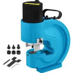VEVOR Hydraulisches Lochstanzwerkzeug 35T Hydraulischer Knockout mit Metallplatten Lochstanzwerkzeug 4 Lochstanzwerkzeug Handpumpen-Set 110 mm Kehle