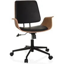 hjh living CENCA II Kunstleder Schwarz