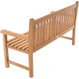 VCM 3-Sitzer Gartenbank Parkbank hochwertig Teak Holz behandelt 150cm