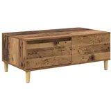 vidaXL Couchtisch mit Schubladen Altholz 90 x 50 x 35 cm Holzwerkstoff