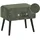 Beliani Nachtschrank Eurostar 50 x 35 x 46 cm Grün/Schwarz