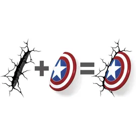 3DLightFX 3DL49463 LAMPE MARVEL CAPTAIN AMERICA SHIELD 3D