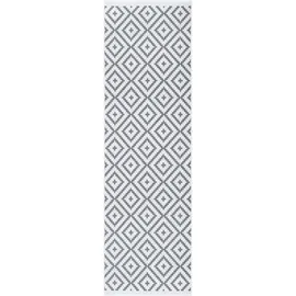 OTTO home Ronda Wendeteppich 80 x 250 cm Grau/Weiß