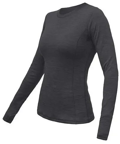 Damen-Funktionsshirt Sensor Merino Bold langärmelig Größe: L /  dunkelgrau