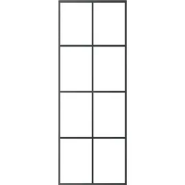 vidaXL Schiebetür rechts 76 x 205 cm schwarz