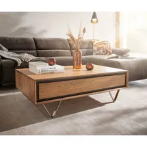 DeLife Stonegrace Beige Akazie 115 x 40 x 60 cm