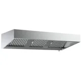CombiSteel Wandhaube Trapezform mit Fettablasshahn und Beleuchtung 1600x1100x400 mm