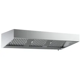 CombiSteel Wandhaube Trapezform mit Fettablasshahn und Beleuchtung 1600x1100x400 mm