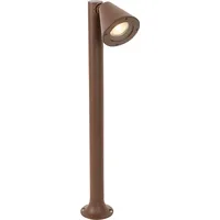 QAZQA Moderner Außenpfosten rostbraun 60 cm IP44 verstellbar -