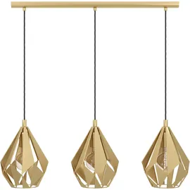 EGLO Carlton 3-flg. 60 W 30 cm rund gold