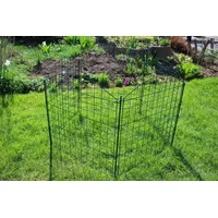 HC Garten & Freizeit 11tlg. Teichzaun Oberbogen, ca. 390 x 78,5 cm - Dunkelgrün