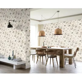 Rasch Textil Papiertapete 201352 53 cm x 10,05 m grau/beige