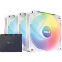 NZXT F120 RGB Core Triple Pack, Matte White, weiss, 120mm, 3er-Pack (RF-C12TF-W1)