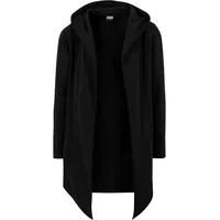 URBAN CLASSICS Long Hooded Open Edge Cardigan Strickjacke, black, 5XL