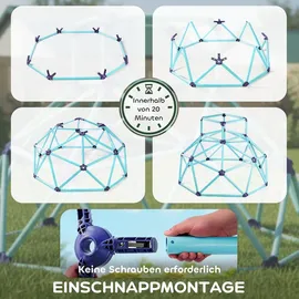 aiyaplay Klettergerüst Kletterkuppel Ø182,5 cm Blau