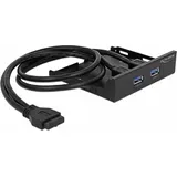 DeLock 63994 3.5 Zoll Einbauwinkel Schwarz