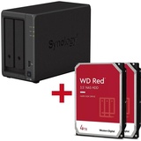 Synology DiskStation DS723+ 2 Einschübe NAS-Server Leergehäuse + 2x WD Red SATA 3.5" HDD 4TB Festplatte"