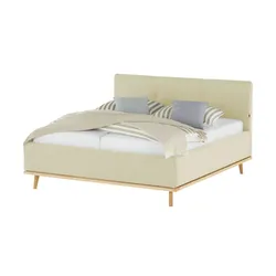 Musterring Polsterbett mit Bettkasten Delphi Variante A , beige , Maße (cm): B: 198 H: 118