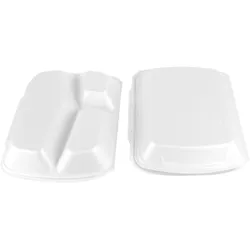 DayBays 200 Stk. Menübox IP4 3-geteilt 245x210x72 mm Champagner