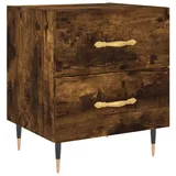 vidaXL Nachtschrank Räuchereiche 40 x 35 x 47,5 cm Braun