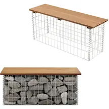 pro.tec Gabionenbank 100 x 45 x 30 cm