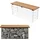 pro.tec Gabionenbank 100 x 45 x 30 cm