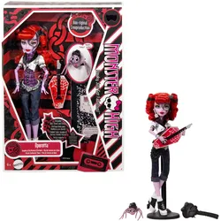 Gruselige Monster-High-Reproduktion der ursprünglichen Operetta-Puppe, mit Tagebuch, Puppenständer und Haustier