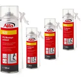4x Alfa Einkomponentiger, feuchtigkeitshärtender Adapterschaum 500 ml Montageschaum