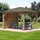 Westmann Seitenwand für Holzpavillon 1 Stück 2,98 x 2,32 m Braun