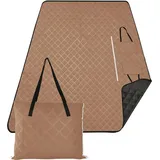 ODAWA Camel Packbare Picknickdecke, Outdoor, wasserdichte Decke, Outdoor-Matte für Camping, Park, Reisen, Gras, 152,4 x 203,2 cm
