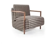 Stilvoller Cocktailsessel aus Leinenstoff für charmantes Ambiente neu